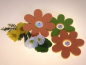 Preview: Untersetzer aus Filz in Blumenform  -  2-farbig