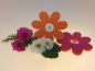 Preview: Untersetzer aus Filz in Blumenform  -  2-farbig