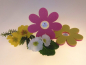 Preview: Untersetzer aus Filz in Blumenform  -  2-farbig