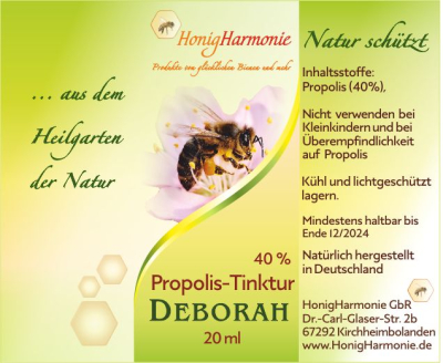 Propolis-Tinktur  DEBORAH - 40% - 20 ml