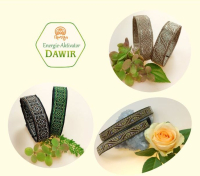 Armbänder aus Stoffborten mit Energie-Aktivator DAWIR